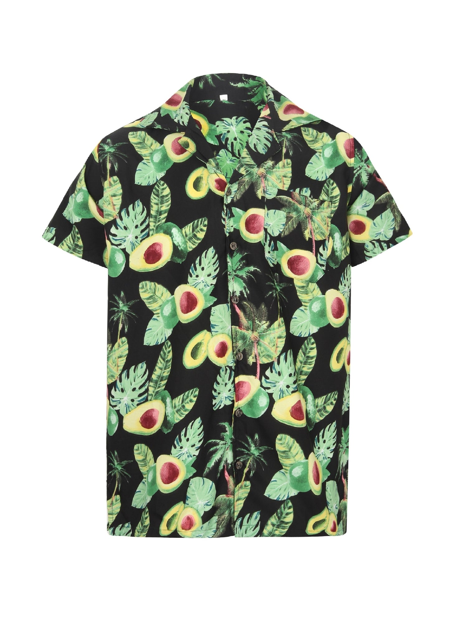 Avocado Hawaiian Shirt Mens Guac Jungle Palm Tree T-Shirt Print Stag Party S-3XL