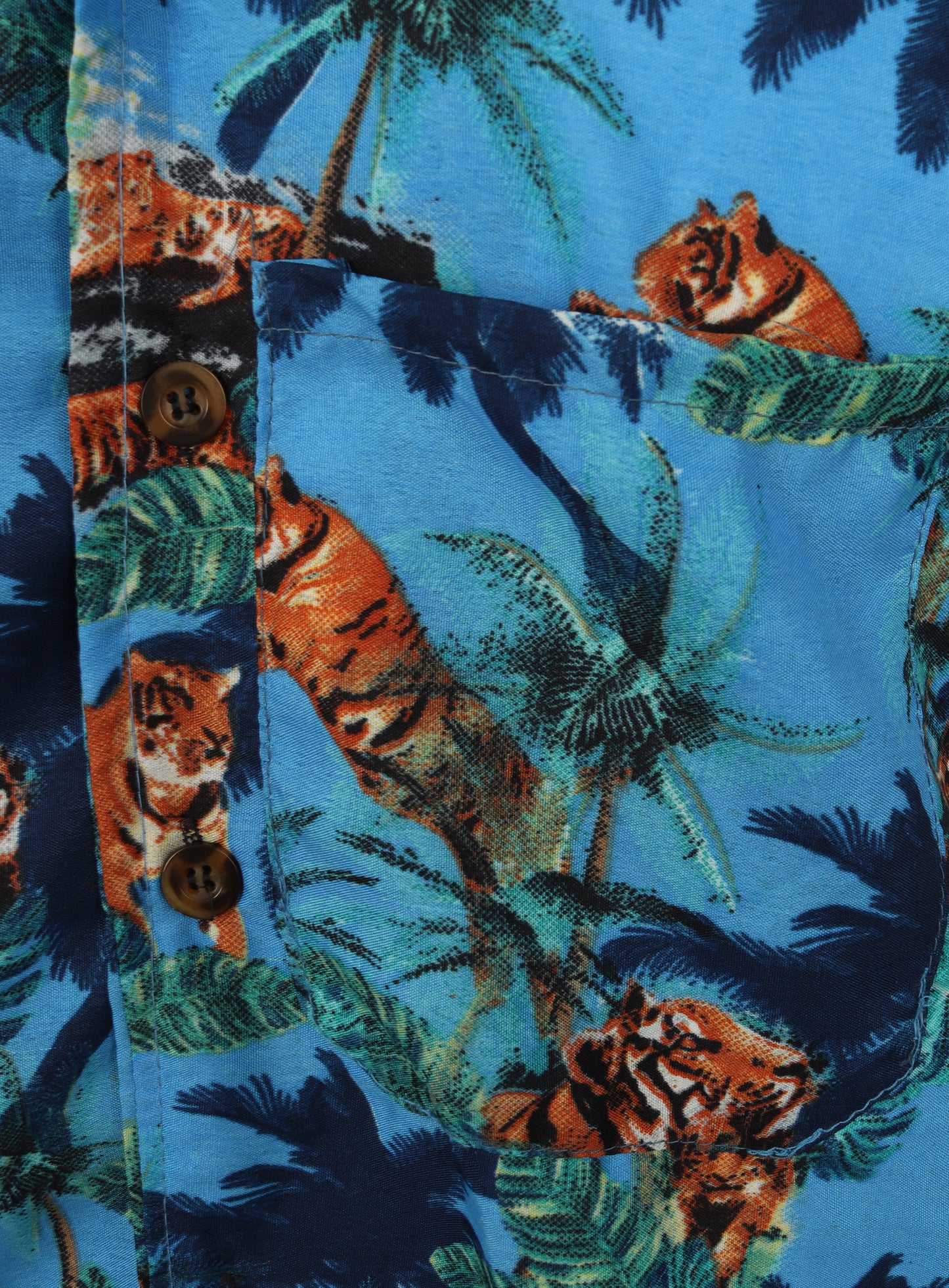 Tiger Hawaiian Shirt Lion Zoo Jungle Tropical Beach Party Beach Tiki Bar Loud Festival S-XXL