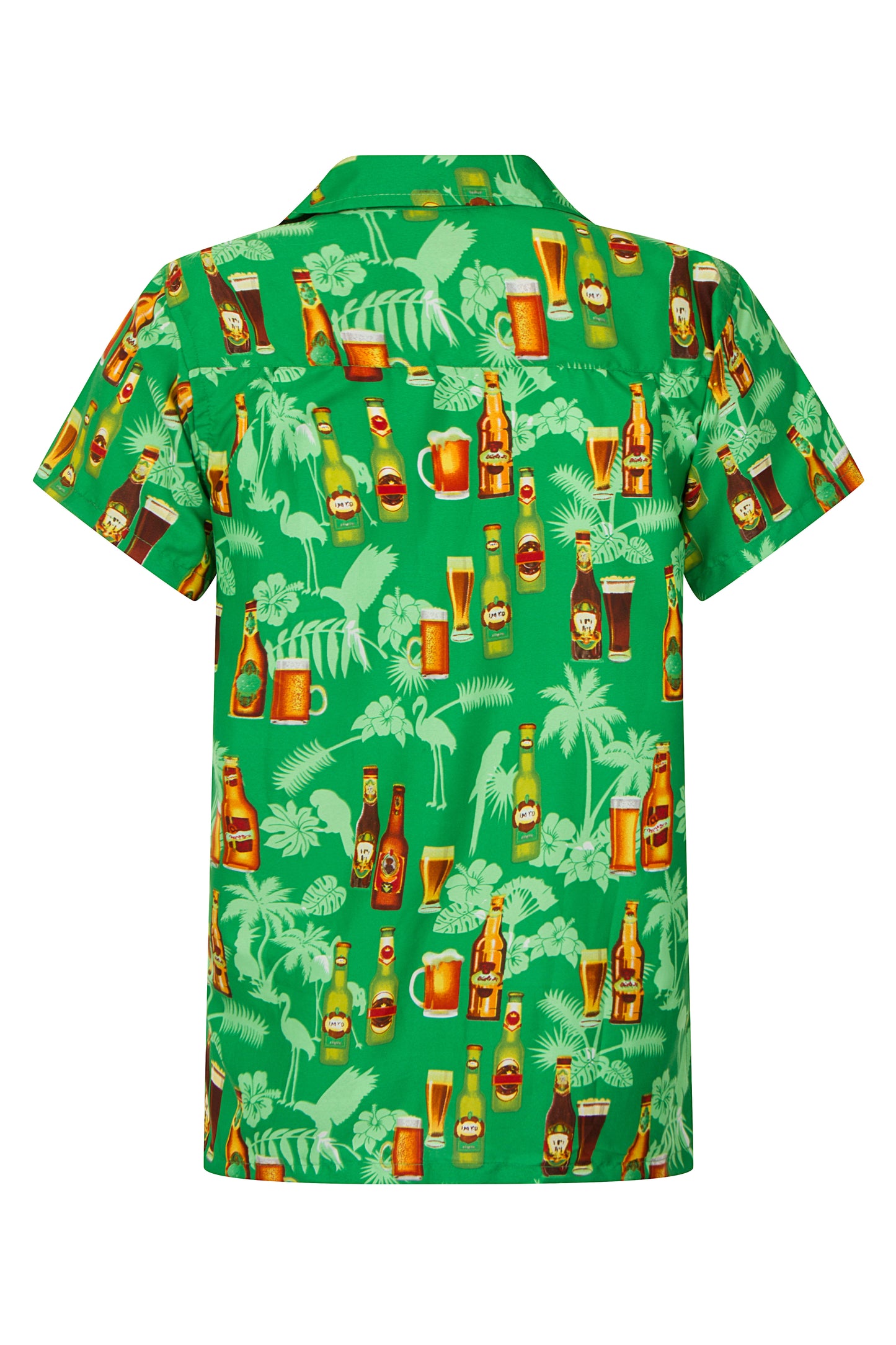 Beer Bottle Hawaiian Shirt Loud Stag Green St Patricks Pub Bar Pint Mens T-Shirt S-XXL