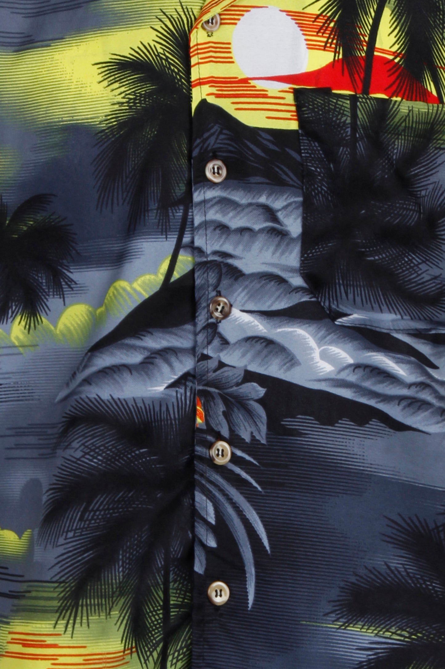 Black Palm Tree Hawaiian Shirt Hawaii Aloha Tiki Bar Stag Party Fancy Dress Mens S-XXL