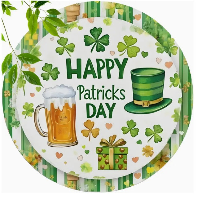 2 Pack St Patricks Coaster Beer Mat Gift Saint Patricks Wooden Ireland Irish UK