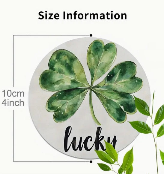 3 Pack Lucky Clover Coaster Mat Beer St Patricks Saint Gift Drink Wooden Ireland Irish