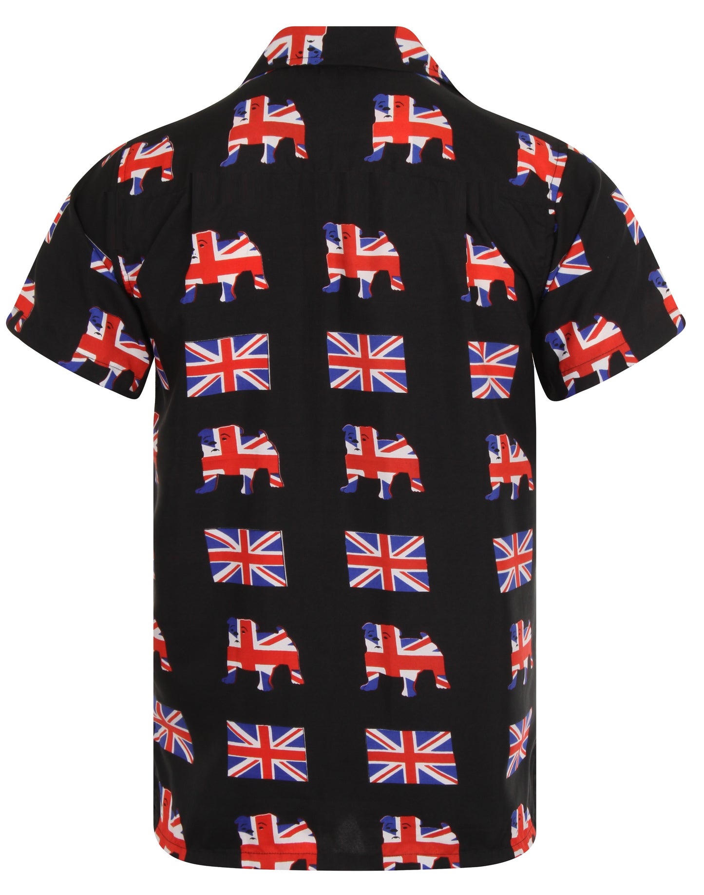 Union Jack Flag Hawaiian Shirt Mens Sizes England Bull Dog Print S-XXL NEW